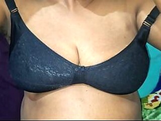 Asian maid with perky tits and a hairy pussy gets on her hands and knees