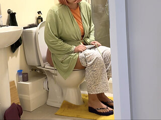 Caught Step mom peeing