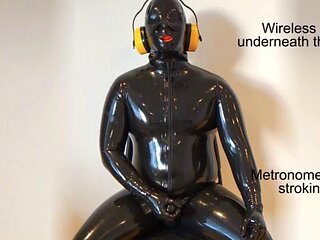 Edging and cumming in full latex