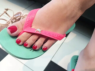 Trample with perfect pink soles by top babe alice