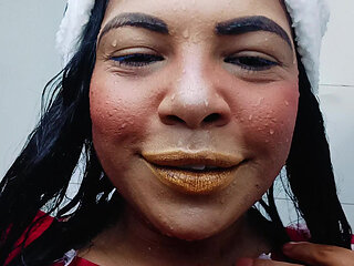 Yawning in the Shower at Christmas