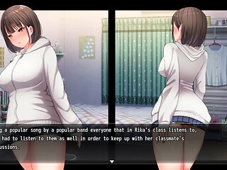 Nightwalk!Hentai game gameplay! Exhibitonist virgin girl masturate in public and got caught and fucked.