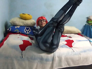 Joselynne Crossdresser In Tight Cosplay Web In Tall Heels Part One