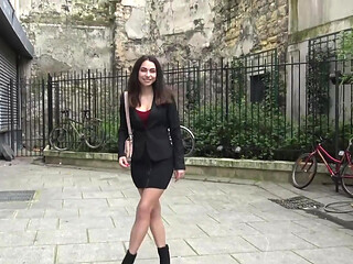 Cute French Brunette Gets Asshole Rimmed