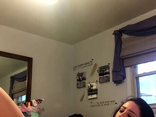 Amateur Brunette Anal Toy