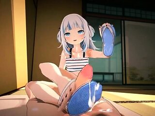 Hentai chick enjoys anal sex at the gym