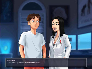 Summertime saga: Japanese professor is milking a student in her office ep 177