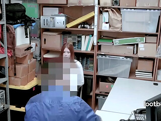 The Guard Spotted The Tag On My Stolen Panties So I Let Him Fuck Me