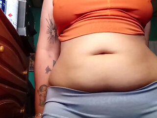 Cleaning My Deep Belly Button with a Cotton Swab