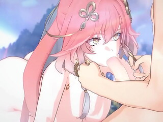 Genshin Impact Yae Miko Blowjob