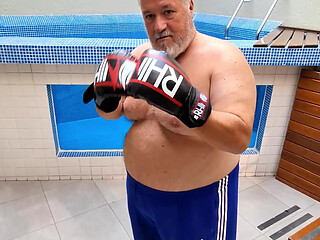 POV Stepdaddy Boss Boxer Training Session