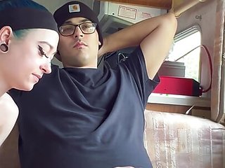 Horny Stepbrother with Huge Cock Starts Fucking Stepsister While Everyone Is Gone