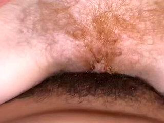 Romantic Lesbian Tribbing and Hairy Pussy POV