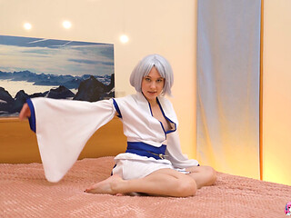 Kimono Babe Ally Horny Masturbates Like a Japanese Housewife
