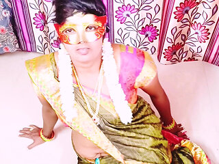 Desi housewife cheating husband fucking swamiji . Telugu dirty talks.