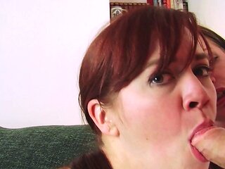 Redhead blowjob amateur slut and masturbate