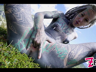 tattoo girl anuskatzz hardcore anal outdoors blowjob rough sex until he Cum all over my Asshole POV
