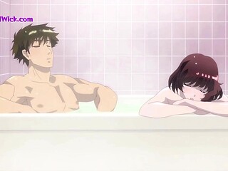Bathroom Fun with My Girlfriends Hairy Stepsister(Anime Hentai)