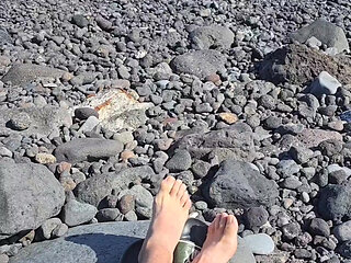 Feet on the beach