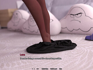 Perfect Package 2 - Luna Shaking Her Big Dick in Her Bed - Shemale