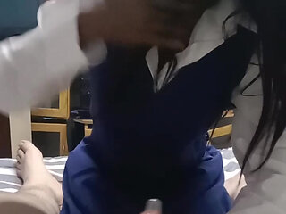 Hot 18 year school black black slut stepdaughter sucks daddies white cock