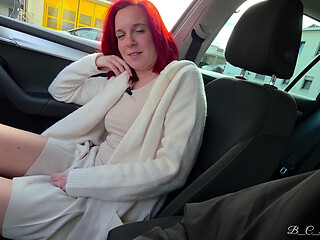 He says I don't dare to do that... Bet lost in the car wash!