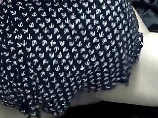 Brunette in a Dress, All Naughty, Gets off on Her Man's Big, Thick Cock