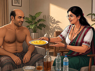 Sujatha Aunty Hits Balu Again While Husbend in House