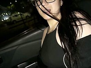 Cute European GF gets paid back with a surprise blowjob