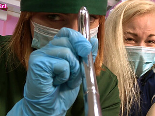 Medical Exam - Naughty Nurse Vs Strict Doctor Urethral Sounding & Milking
