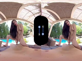 Vr Porn, Brunette Babe And Alina Lopez - One On One Outdoor Sex Party