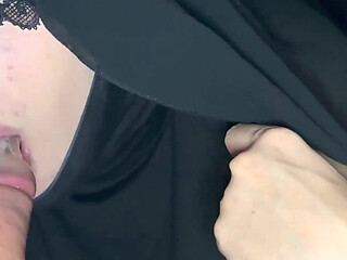 Hotel Maid Enters the Room & Sucks Out Every Drop Cleaning His Cock Before Leaving