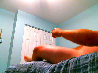 Me Masturbating to My Porn - Camera Below Bed