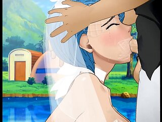 Bulma gets a filthy facefuck in her wedding sundress