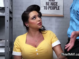 This Thick Ass and Tits MILF Gets Cocked for Stealing Supplies