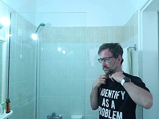 Masturbating Alone in the Shower, Almost Caught Masturbatin