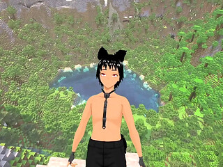 Hot Jenny gets it in Bedrock with big dick Minecraft mod