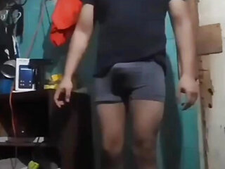 Jesus in boxer pulling his penis #6