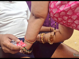 Stepmom Gives Blowjob to Stepson Who Needs Condom - Desi Indian MILF Dirty Talk