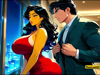 Cheating Hotwife MILF Offers Herself as Company Prize - AI ANIMATION