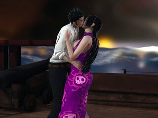 One piece Boa Hancock x Mihawk