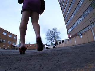 Sissy TV Exposes her precious assets in the outdoor Parking lot