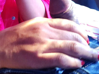 Girl Changes Clothes in a Running Bus