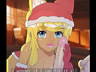 Liru Wolf Girl Christmas - Uncensored Hentai
