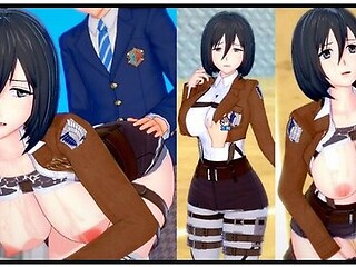 Erotic encounter with a well-endowed titan