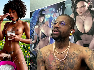 Self Sucking Transgender While Getting Anal Fucked, Ebony Transgender Girl Cums Hard While Milking Another Trans, White Girl Sucking Trans Cock, Mavis Cock Teases You With Her Girl Cock, AI Generated