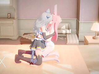 Anime Gaming Zero Two Sex In Futanari Hentai Yuri Lesbian Darling