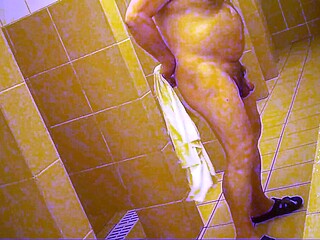 Bears Caught Naked in the Pool Shower