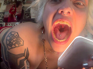 Mouth Tour Goth Girl No Makeup