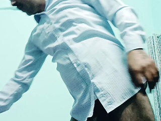 Enjoy morning bath and excercise with stepdaddy nude position